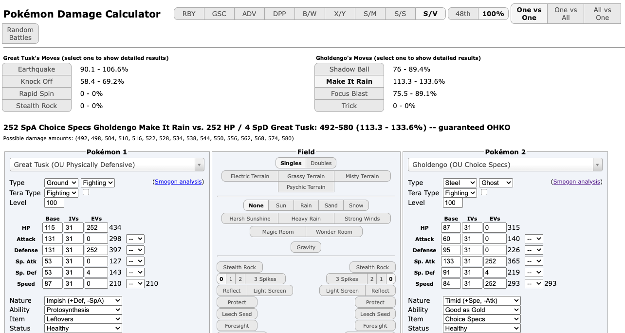 Pokémon Damage Calculator - Play Pokémon Damage Calculator On